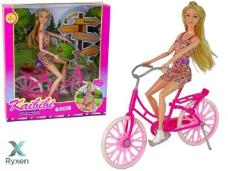 Lalka na Rowerze Różowa LEAN TOYS