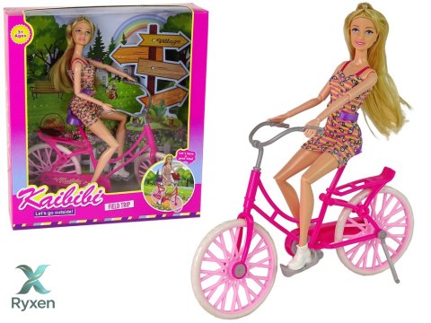 Lalka na Rowerze Różowa LEAN TOYS