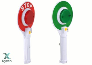 Lizak Policyjny Dla Dzieci Drogowy Dwustronny Światła STOP LEAN TOYS