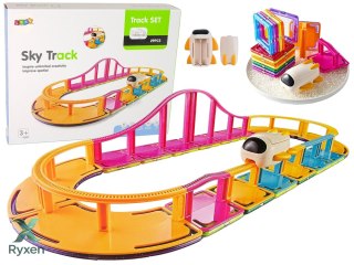 Magnetyczne Klocki Konstrukcyjne Podniebny Tor 29 Elementów LEAN TOYS