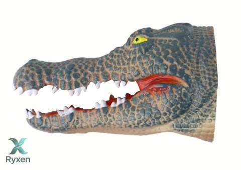 Pacynka na Rękę Krokodyl Zwierzątko Szary LEAN TOYS
