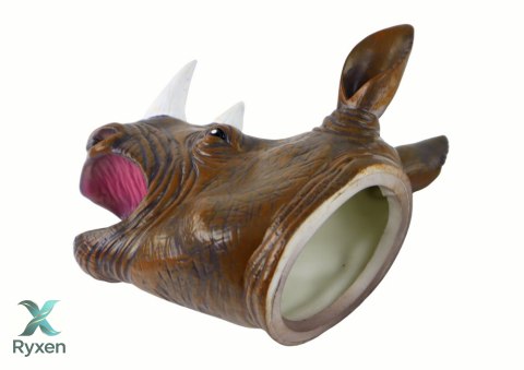 Pacynka na Rękę Nosorożec Zwierzątko Brązowy LEAN TOYS