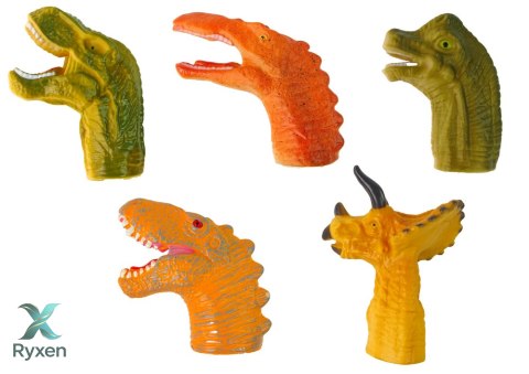 Pacynki na Palce Dinozaury Zwierzęta 5 Szt. LEAN TOYS