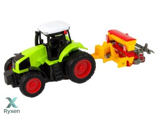 Pojazd Rolniczy Traktor Z Prasą R/C 1:16 Zielony LEAN TOYS