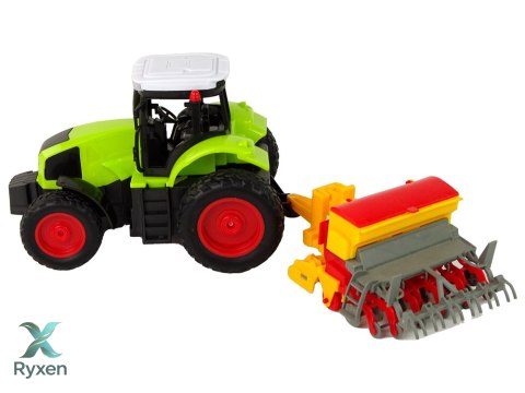 Pojazd Rolniczy Traktor Z Prasą R/C 1:16 Zielony LEAN TOYS