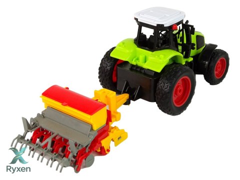 Pojazd Rolniczy Traktor Z Prasą R/C 1:16 Zielony LEAN TOYS