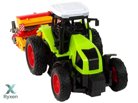 Pojazd Rolniczy Traktor Z Prasą R/C 1:16 Zielony LEAN TOYS
