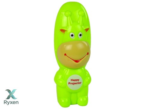 Projektor Do Rysowania Rzutnik Krówka Pisaki Zielony LEAN TOYS