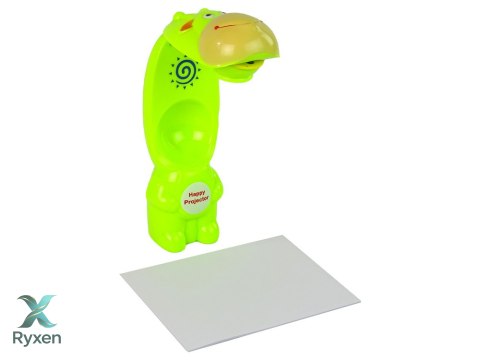 Projektor Do Rysowania Rzutnik Krówka Pisaki Zielony LEAN TOYS