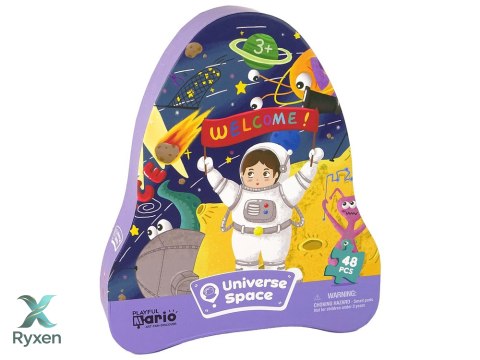 Puzzle Kosmos Ufo Planety 48 Elementów LEAN TOYS