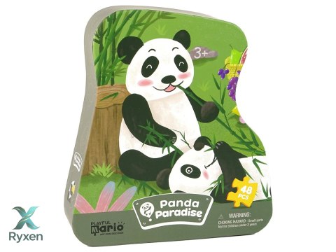 Puzzle Panda Las Bambusowy 48 Elementów LEAN TOYS