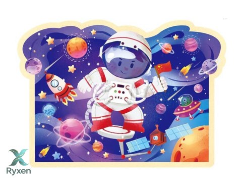 Puzzle w Tubie Kosmos 28 Elementów LEAN TOYS