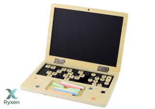 Tablica Drewniana Laptop Kreda LEAN TOYS