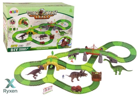 Tor Dla Dinozaurów 270 Elementów Akcesoria LEAN TOYS