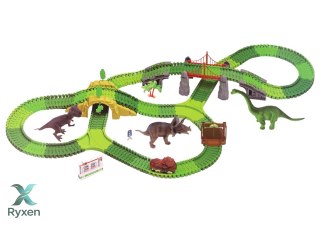 Tor Dla Dinozaurów 270 Elementów Akcesoria LEAN TOYS