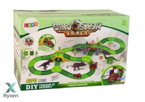 Tor Dla Dinozaurów 270 Elementów Akcesoria LEAN TOYS