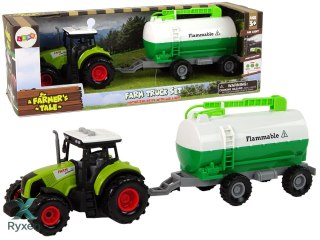 Traktor dla Dzieci z Przyczepką Cysterna Autko Farma LEAN TOYS