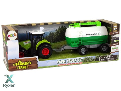 Traktor dla Dzieci z Przyczepką Cysterna Autko Farma LEAN TOYS