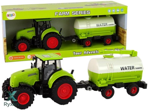 Traktor z Przyczepą Duże Koła Zielony Farma LEAN TOYS