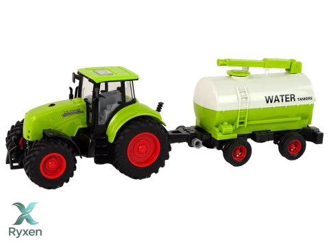 Traktor z Przyczepą Duże Koła Zielony Farma LEAN TOYS