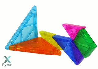 Układanka Tangram 7 Magnetycznych Klocków Puzzle Kolorowe LEAN TOYS