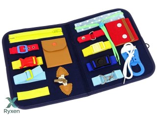 Walizka Tablica Manipulacyjna Sensoryczna Dla Malucha LEAN TOYS
