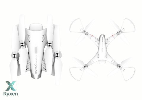 Zdalnie Sterowany Dron Z3 720P Kamera SYMA Biały LEAN TOYS