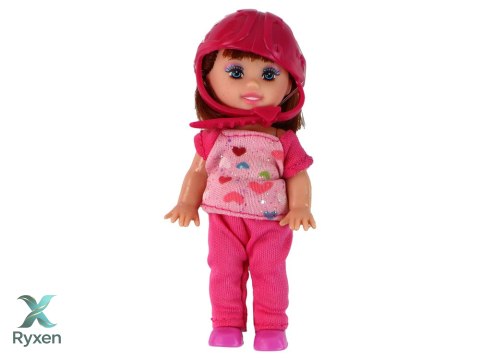 Zestaw Lalek Lucy Purpurowy Hulajnoga Deskorolka Kaski LEAN TOYS