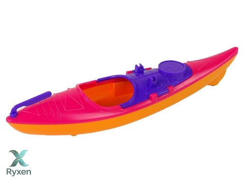 Zestaw Lalka Akcesoria Kajak Różowy LEAN TOYS