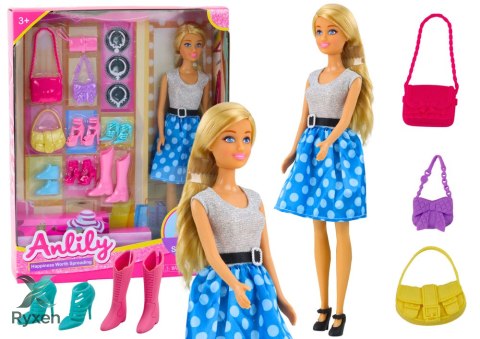 Zestaw Lalka Anlily Ubrania Akcesoria Dodatki LEAN TOYS