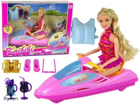 Zestaw Lalka Motorówka LEAN TOYS