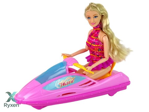 Zestaw Lalka Motorówka LEAN TOYS