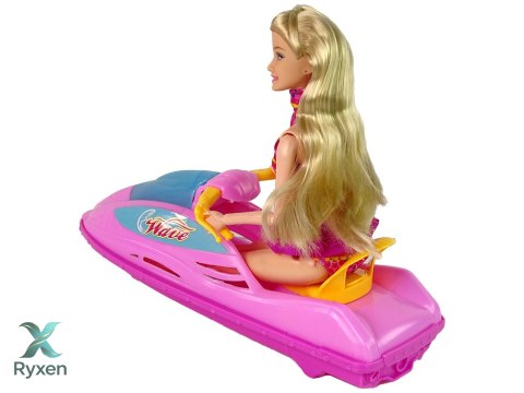Zestaw Lalka Motorówka LEAN TOYS