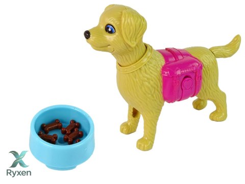 Zestaw Lalki z Pieskiem i Karmą LEAN TOYS