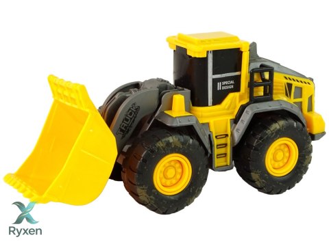 Zestaw Pojazdów Budowlanych 3 Modele Żółte LEAN TOYS