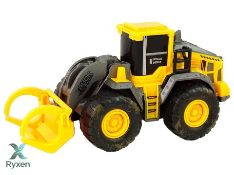 Zestaw Pojazdów Budowlanych 3 Modele Żółte LEAN TOYS