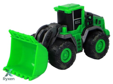 Zestaw Pojazdów Farmerskich Zielone Traktory 4 Ele LEAN TOYS