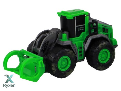 Zestaw Pojazdów Farmerskich Zielone Traktory 4 Ele LEAN TOYS