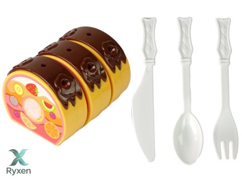 Zestaw Słodkości Tort Ciastka Na Rzepy Dekoracje DIY LEAN TOYS