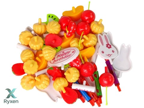 Zestaw Słodkości Tort Ciastka Na Rzepy Dekoracje DIY LEAN TOYS