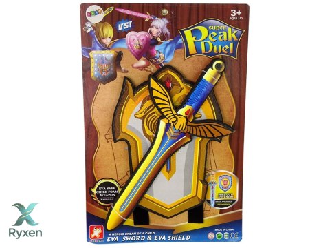 Zestaw Wojownika Miecz Tarcza z Pianki EVA. LEAN TOYS