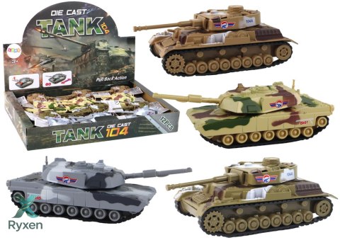 Aluminiowy Czołg Z Napędem Frykcyjnym Różne Kolory LEAN TOYS