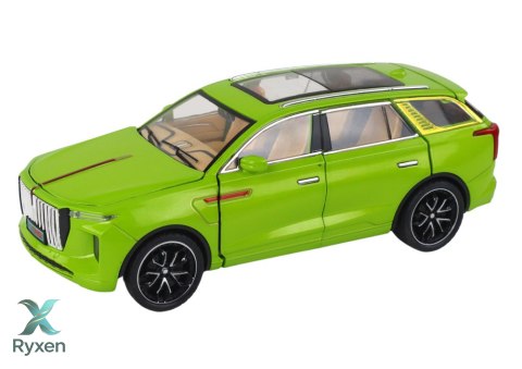 Aluminiowy Model Samochodu RC 1:24 C Kolor Zielony LEAN TOYS
