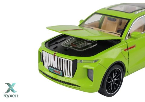 Aluminiowy Model Samochodu RC 1:24 C Kolor Zielony LEAN TOYS