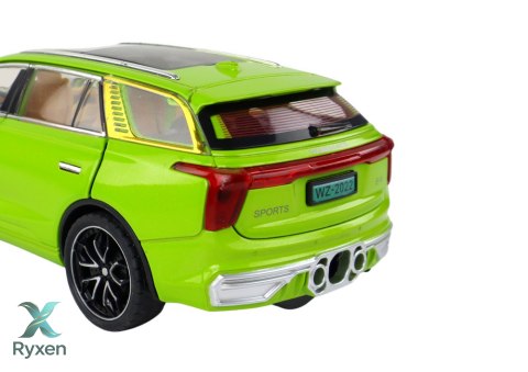 Aluminiowy Model Samochodu RC 1:24 C Kolor Zielony LEAN TOYS