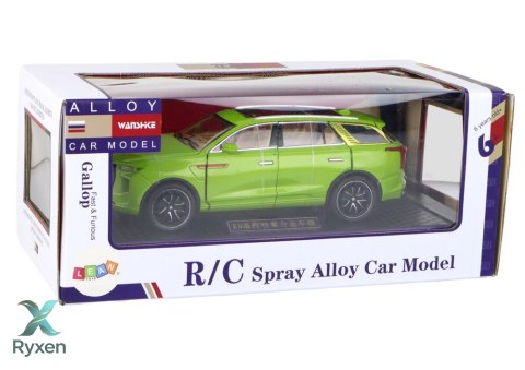 Aluminiowy Model Samochodu RC 1:24 C Kolor Zielony LEAN TOYS