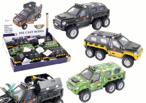 Auto Pojazd z Armatą w Środku Dźwięk Światła 3 Kolory LEAN TOYS