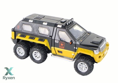 Auto Pojazd z Armatą w Środku Dźwięk Światła 3 Kolory LEAN TOYS