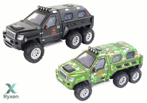 Auto Pojazd z Armatą w Środku Dźwięk Światła 3 Kolory LEAN TOYS