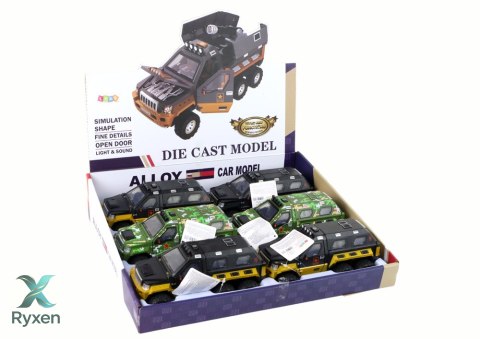 Auto Pojazd z Armatą w Środku Dźwięk Światła 3 Kolory LEAN TOYS